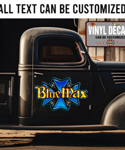 Vintage Reproduction Racing Blue Max Funny Car Raymond Beadle Sticker 11624