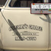 Personalized Pinstriping Garage Sticker 11012