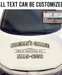 Personalized Pinstriping Garage Sticker 11012