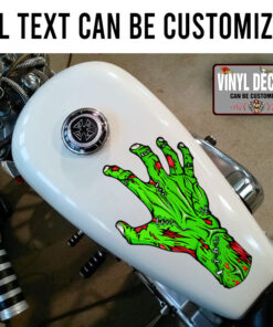 Zombie Hand Reach A Bold And Vivid Motorcycle Helmet Sticker 11798
