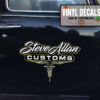 Personalized Pinstriping Garage Vinyl Sticker 10539