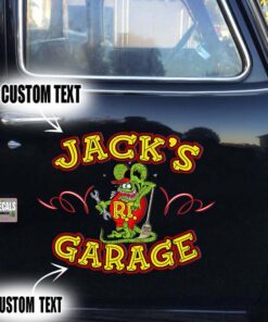 Personalized Pinstriping Hot Rod Ratfink Vinyl Sticker 10737