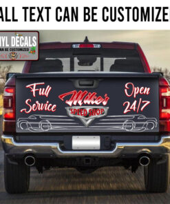 Personalized Pinstriping Hot Rod Truck Tailgate Decals 11148