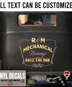 Personalized Pinstriping Lettering For Truck Vinyl Sticker 10596