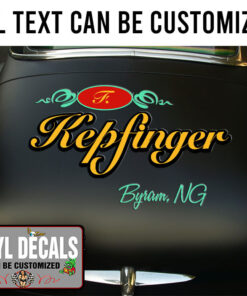 Personalized Pinstriping Lettering For Truck Vinyl Sticker 10641