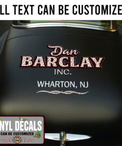 Personalized Pinstriping Lettering For Truck Vinyl Sticker 10644