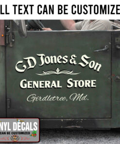 Personalized Pinstriping Lettering Hand Paint Vinyl Sticker 10328