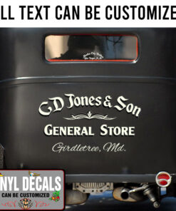 Personalized Pinstriping Lettering Hand Paint Vinyl Sticker 10328