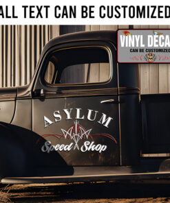 Personalized Pinstriping Lettering Hand Paint Vinyl Sticker 10530