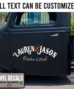 Personalized Pinstriping Lettering Hand Paint Vinyl Sticker 10549