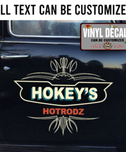 Personalized Pinstriping Lettering Hand Paint Vinyl Sticker 10577