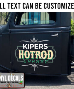 Personalized Pinstriping Lettering Hand Paint Vinyl Sticker 10581