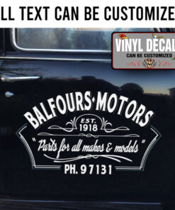 Personalized Pinstriping Lettering Sticker 11425