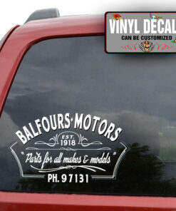 Personalized Pinstriping Lettering Sticker 11425