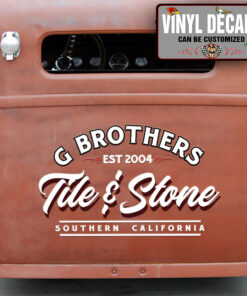 Personalized Pinstriping Lettering Sticker 11445