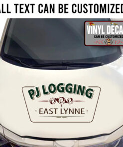 Personalized Pinstriping Lettering Sticker 11546