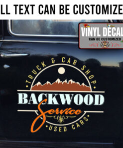 Personalized Pinstriping Lettering Sticker 11549