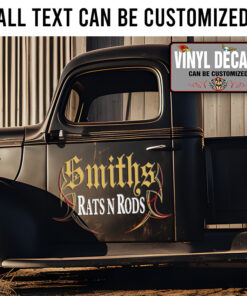 Personalized Pinstriping Lettering Sticker 11710