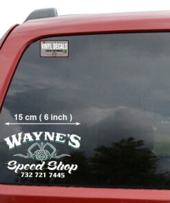 Personalized Pinstriping Lettering Vinyl Sticker 10652