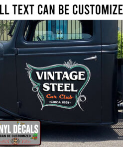 Personalized Pinstriping Lettering Vinyl Sticker 10758