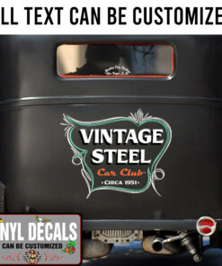 Personalized Pinstriping Lettering Vinyl Sticker 10758