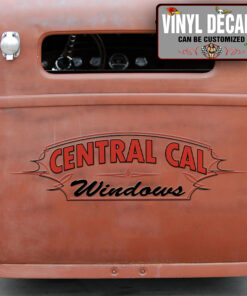 Personalized Pinstriping Lettering Vinyl Sticker 10849