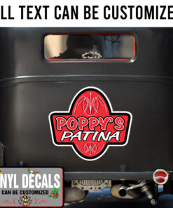 Personalized Pinstriping Lettering Vinyl Sticker 10866