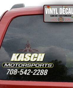 Personalized Pinstriping Motorsports Lettering Sticker 10907