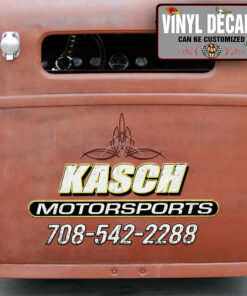 Personalized Pinstriping Motorsports Lettering Sticker 10907