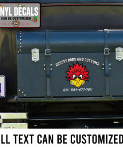 Personalized Pinstriping Mr Horsepower Lettering Sticker 11305