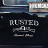 Personalized Pinstriping Pickup Truck Lettering Sticker 11480