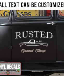 Personalized Pinstriping Pickup Truck Lettering Sticker 11480