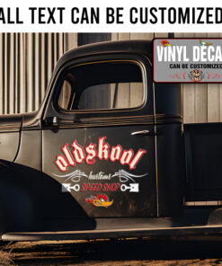 Personalized Pinstriping Piston Lettering Sticker 11757