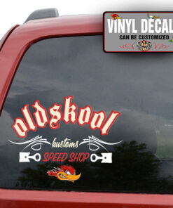 Personalized Pinstriping Piston Lettering Sticker 11757