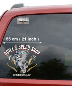 Personalized Pinstriping Piston Lettering Vinyl Sticker 10724