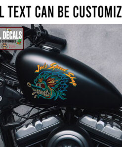 Personalized Pinstriping Rat Fink Motorcycle Helmet Sticker 11805