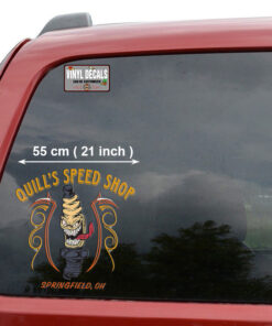 Personalized Pinstriping Spark Plug Lettering Vinyl Sticker 10725