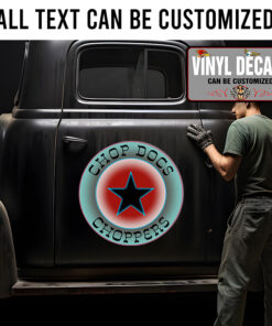 Personalized Pinstriping Star Sticker 11666