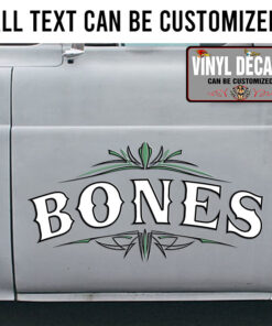 Personalized Pinstriping Text Vinyl Sticker 10535