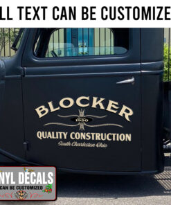 Personalized Pinstriping Truck Lettering Vinyl Sticker 10307