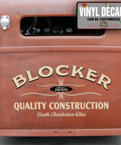 Personalized Pinstriping Truck Lettering Vinyl Sticker 10307