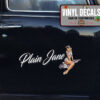 Personalized Pinup Girl Lettering Vinyl Sticker 10732
