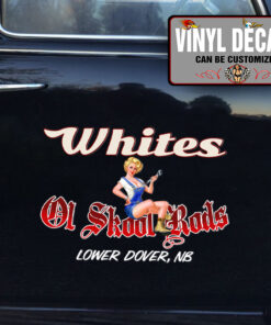 Personalized Pinup Girl Lettering Vinyl Sticker 10749