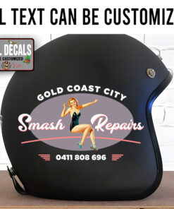 Personalized Pinup Girl Repair Garage Sticker 11888