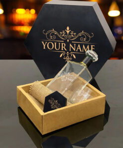 Alternative view of Personalized Whiskey Decanter Set W13