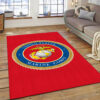 Marine Corps Rug With American Flag Rug, Anniversary gifts