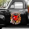 personalized Hot Rod Rockabilly Devil vinyl stickers 2pcs