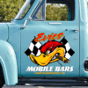 Personalized MoBile Bars Mr Horsepower decals (2pcs)