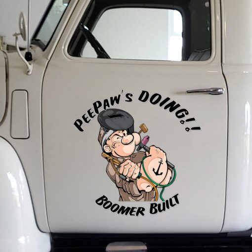 Custom Vinyl Decal – Funny Retro Welding Sticker for Car, Truck, or Garage Wall 2pcs