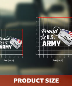 Proud US Army Mom Car Decal - Durable Waterproof Military Vinyl Sticker - Army Mom Car Decal, Army Stickers for Cars & Proud Army Mom Decal for Truck, Window, Laptop, Tumbler